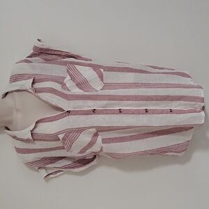 Thread+Supply Linen Blend Button Down Top